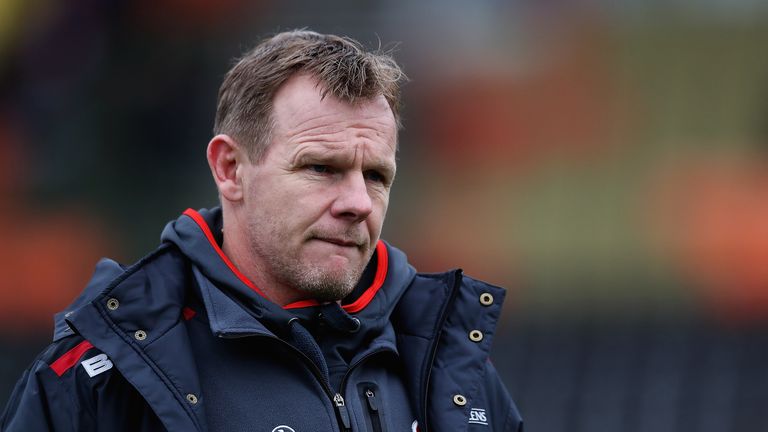 BARNET, ENGLAND - DECEMBER 24:  Mark McCall, Director of Rugby of Saracens looks on ahead of the Aviva Premiership match between Saracens and Newcastle Fal