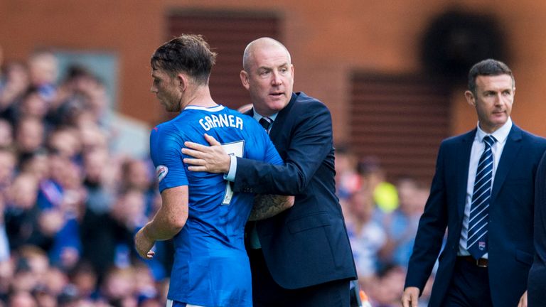Rangers manager Mark Warburton is hoping for good news from Garner's scan