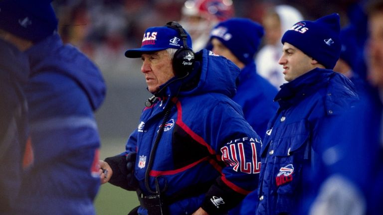 7 Dec 1997: Head coach Marv Levy of the Buffalo Bills looks on during a game against the Chicago Bears at Soldiers Field in Chicago, Illinois. The Bears de