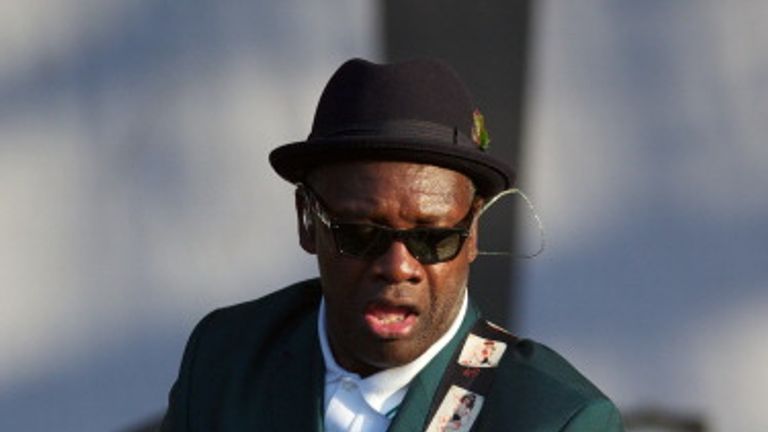British vocalist, guitar player and member of The Specials, Neville Staple performs at the BT London Live - Closing Ceremony celebration concert in Hyde Pa