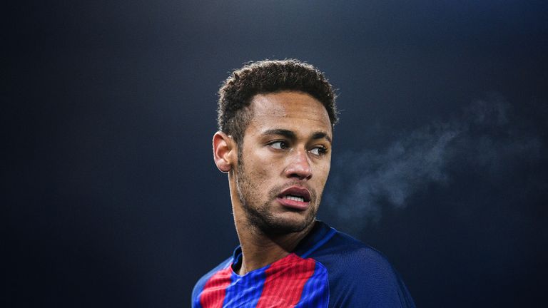 Neymar Jr. during the Copa del Rey quarter-final first leg match against Real Sociedad