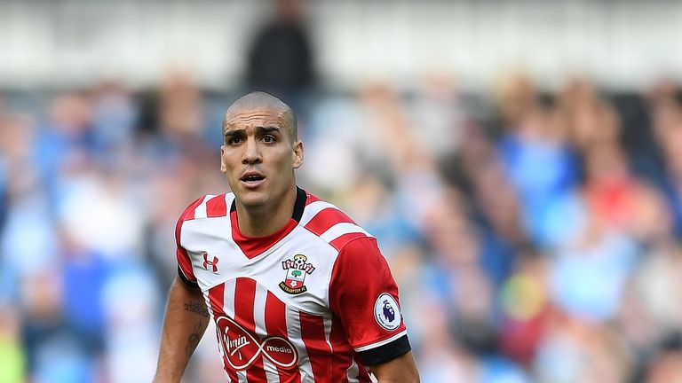 MANCHESTER, ENGLAND - OCTOBER 23:  Oriol Romeu of Southampton in action during the Premier League match between Manchester City and Southampton at Etihad S