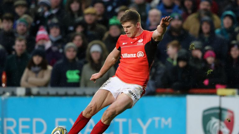 Owen Farrell converted his own try and slotted three penalties