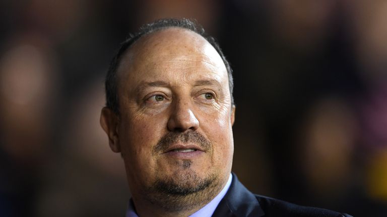 NOTTINGHAM, ENGLAND - DECEMBER 02:  Rafael Benitez of Newcastle United looks on during the Sky Bet Championship match between Nottingham Forest and Newcast