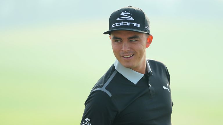 ABU DHABI, UNITED ARAB EMIRATES - JANUARY 17:  Rickie Fowler of the USA is pictured during practice for the Abu Dhabi HSBC Championship at Abu Dhabi Golf C