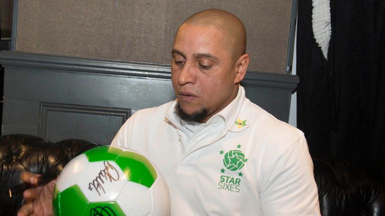 Roberto Carlos was speaking at a media event for the launch of Star Sixes