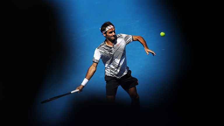 Roger Federer came through against Noah Rubin on day three