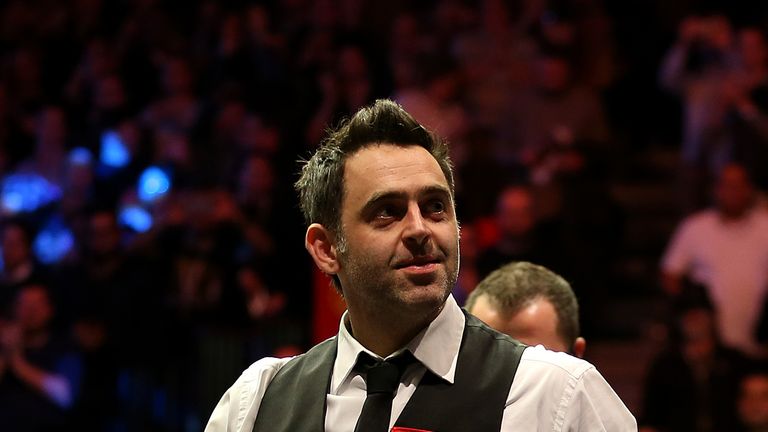 Ronnie O'Sullivan after winning his match against Marco Fu 