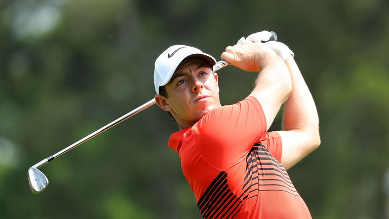 McIlroy looked in good touch with his new clubs and reeled off four straight birdies on the back nine