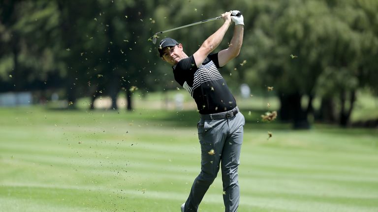 JOHANNESBURG, ENGLAND - JANUARY 10:  Rory McIlroy of Northern Ireland in action during the pro-am for the 2017 BMW South African Open Championship at The G