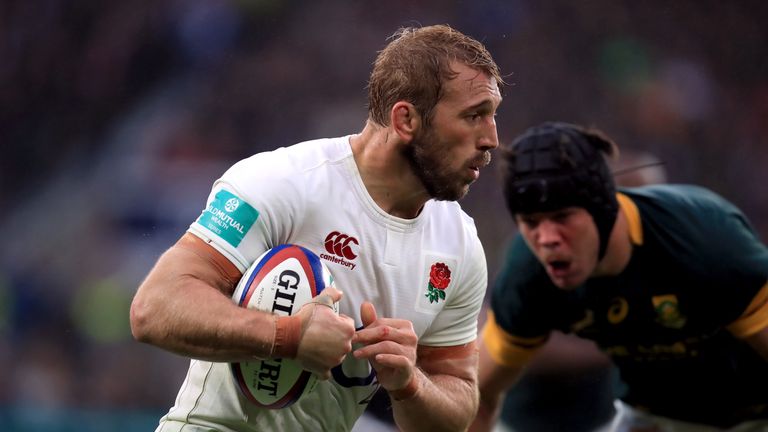 Chris Robshaw in action against South Africa