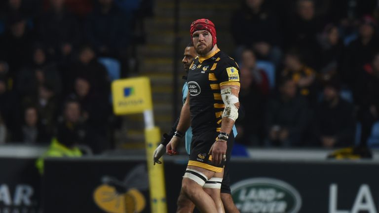 James Haskell walks off injured shortly after coming on for his game of the season
