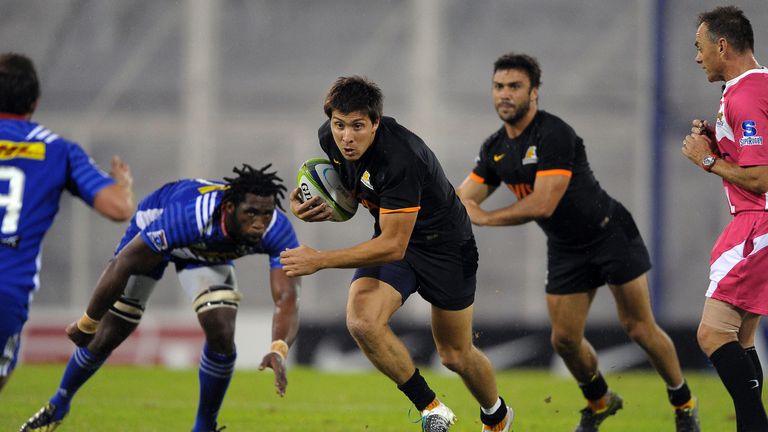 Jaguares wing Lucas Amorosino in action during the 2016 Super Rugby season