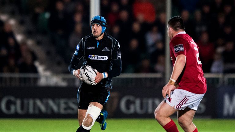 Peter Murchie in action against Munster