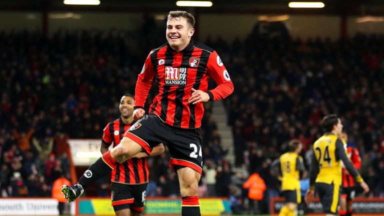 Ryan Fraser scored Bournemouth's third goal against Arsenal, but the visitors earned a draw