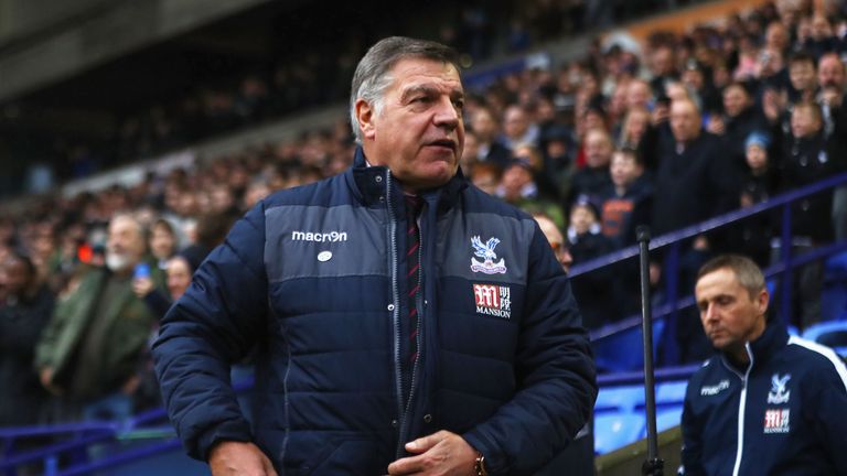 Sam Allardyce is yet to win as Crystal Palace manager