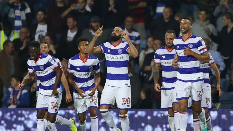 Sandro [centre] was plagued by injury during his time with QPR