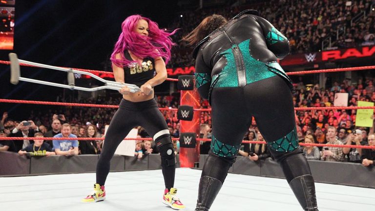 WWE Raw - Nia Jax and Sasha Banks