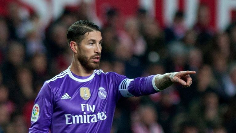 Real Madrid's defender Sergio Ramos