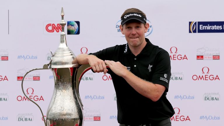 Gallacher successfully defended his Dubai Desert Classic title in 2014