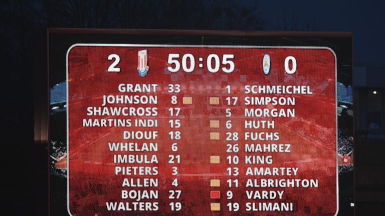 Stoke's big screen will be removed to allow work to take place