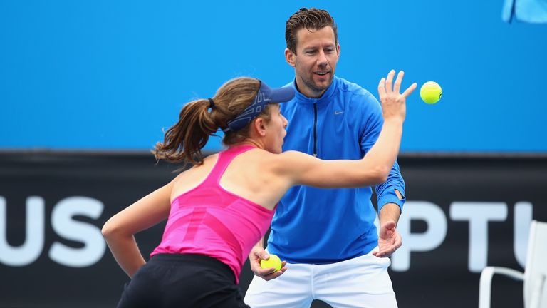 Back in Melbourne, Konta has been working alongside her new coach Wim Fissette