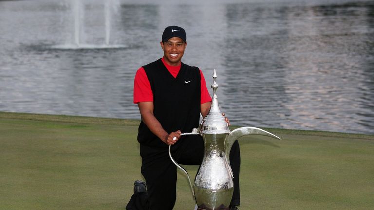 Woods won his second Dubai Desert Classic title in 2008