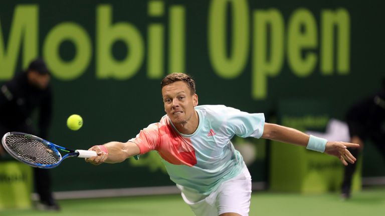 Tomas Berdych was beaten in straight sets by Murray