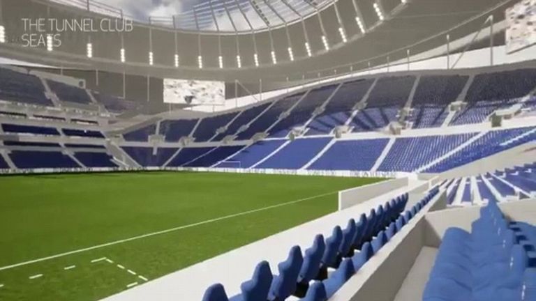The view from the tunnel seats at Tottenham's new stadium (Pic: Tottenham Hotspur)