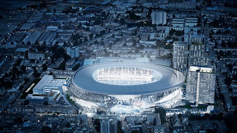 Tottenham's new stadium will cost in the region of £750m
