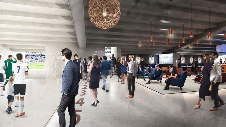Fans at Tottenham's new stadium will have the chance to see players in the tunnel (Pic: Tottenham Hotspur)