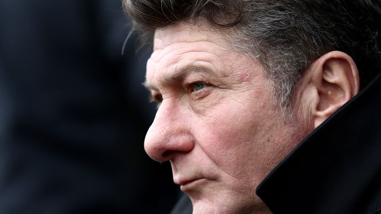 LONDON, ENGLAND - JANUARY 29:  Walter Mazzarri, Manager of Watford looks on during The Emirates FA Cup Fourth Round match between Millwall and Watford at T