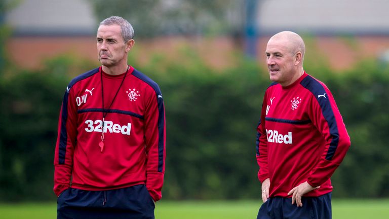 Rangers manager Mark Warburton and assistant David Weir are happy with their January business