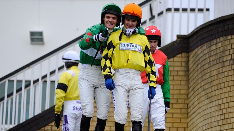 Will Kennedy (centre L) and Liam Treadwell 