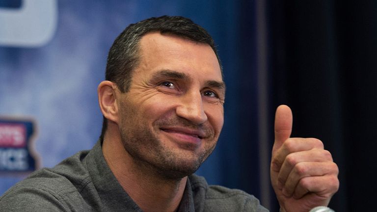 Wladimir Klitschko of the Ukraine speaks during a news conference January 31, 2017 in Madison Square Garden in New York.