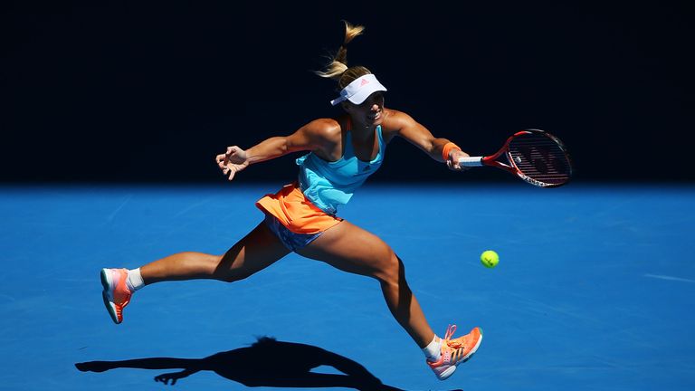 Kerber lost 10 points in a row to lose the second set and fall behind in the third but recovered well to win