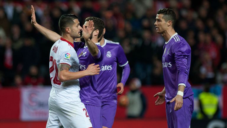 Vitolo's penalty spot antics sparked a reaction from Cristiano Ronaldo