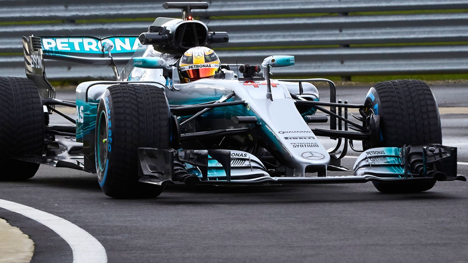 Sky Sports F1 Exclusive: The Mercedes W08 on track | F1 News | Sky 
