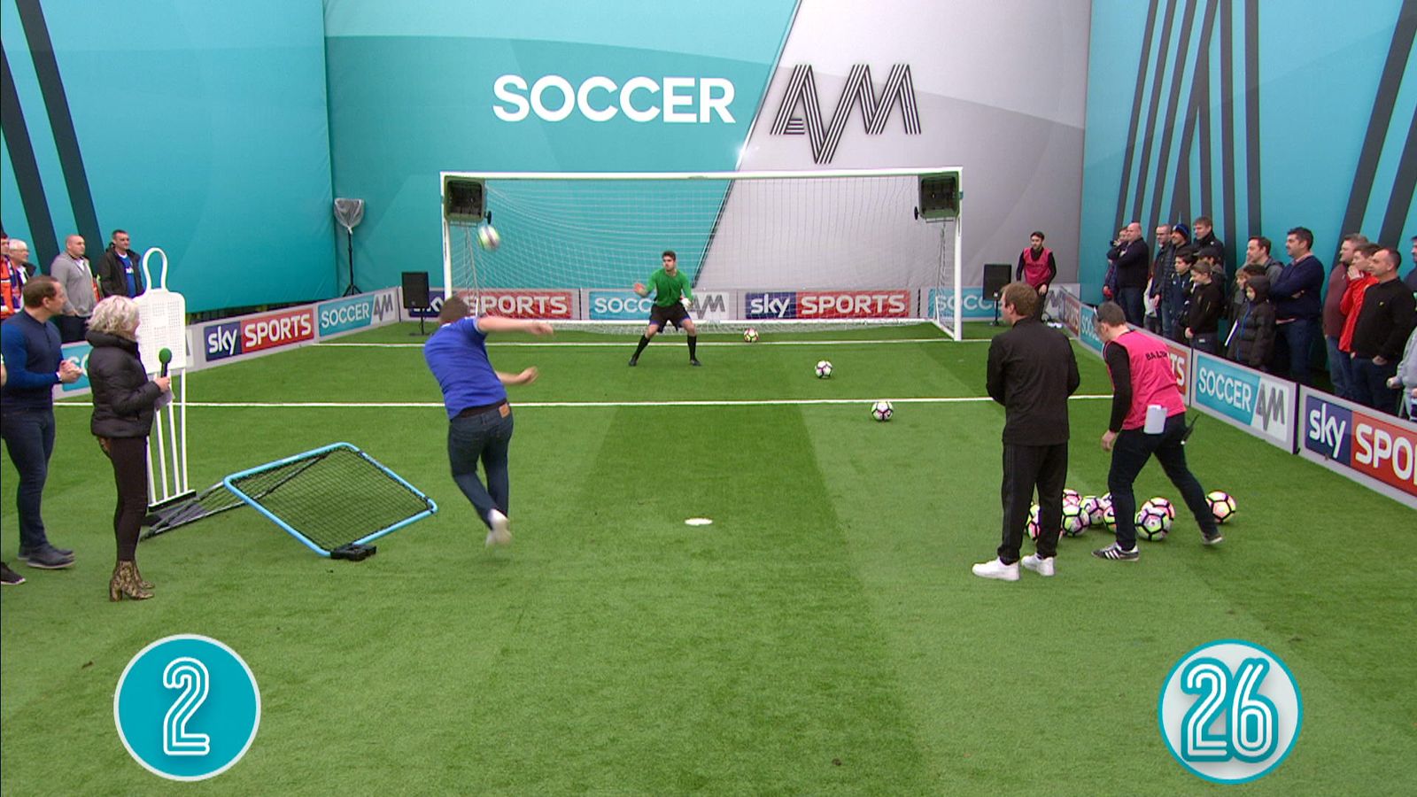 WATCH First Soccer AM fan hits the top bin in Chelsea v Arsenal