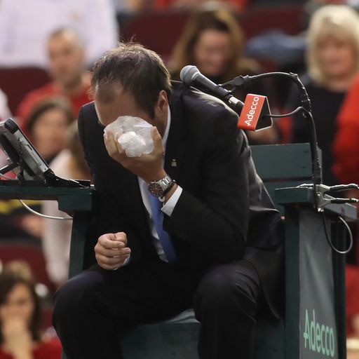 Umpire 'lucky to avoid injury'