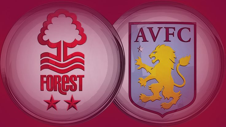 Nottingham Forest and Aston Villa club badges
