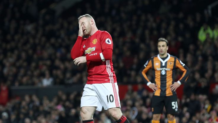 Manchester United's Wayne Rooney is dejected 