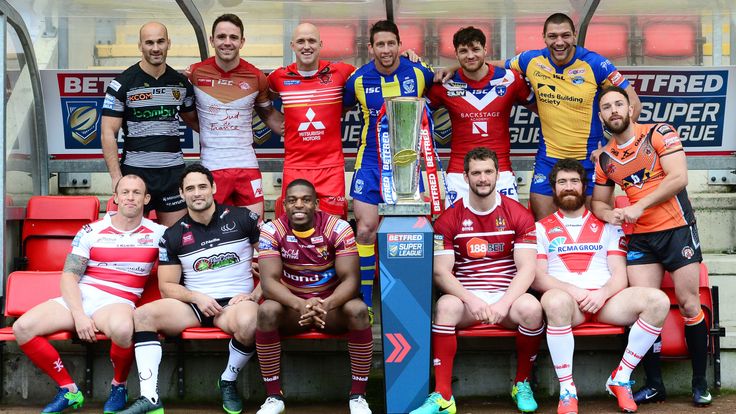 Players at the 2017 Super League launch