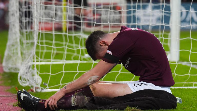Jamie Walker missed a second half penalty for Hearts who drew 1-1 with Inverness