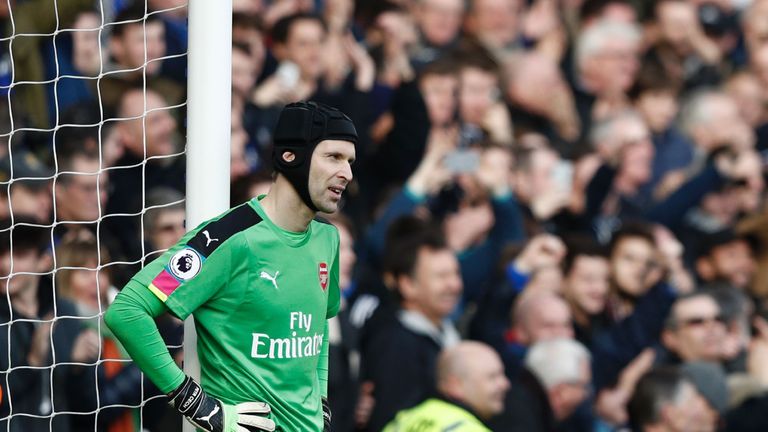 A poor clearance from Arsenal goalkeeper Petr Cech led to Chelsea's third goal