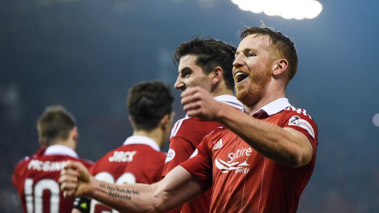 Adam Rooney enjoys Aberdeen's big win