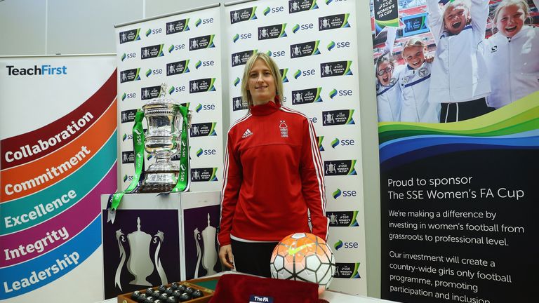 Nottingham Forest Ladies striker Andrea Bell