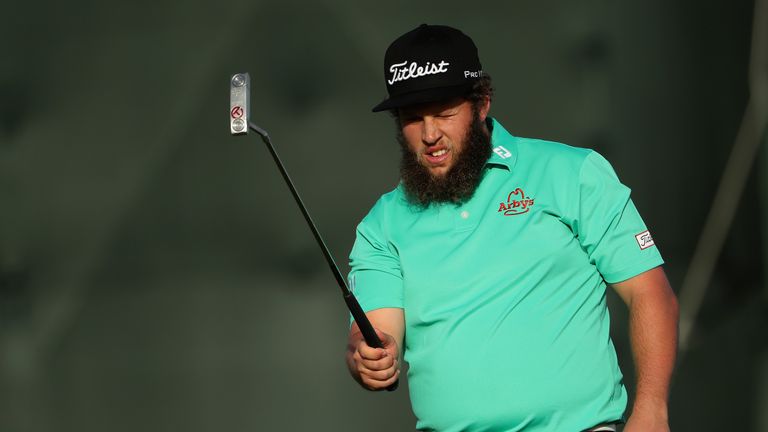 Andrew Johnston during the first round of the Waste Management Phoenix Open