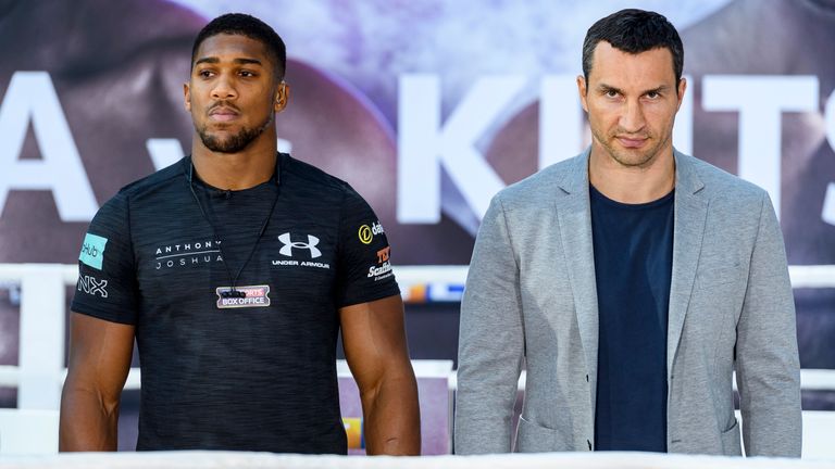 Anthony Joshua and Wladimir Klitschko 