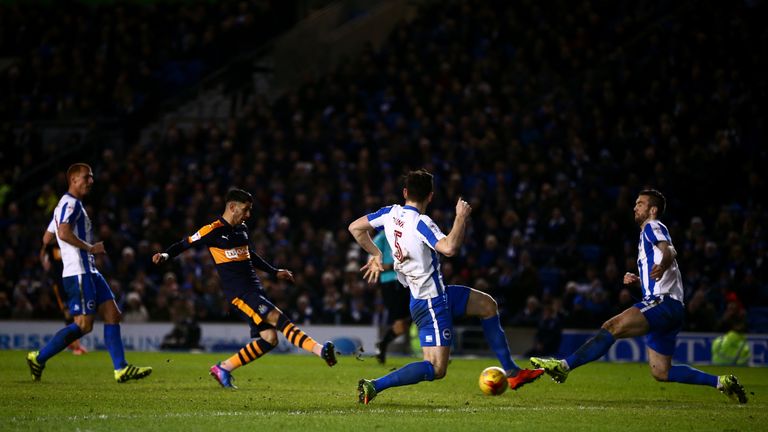 Ayoze Perez strokes home the winner at The Amex